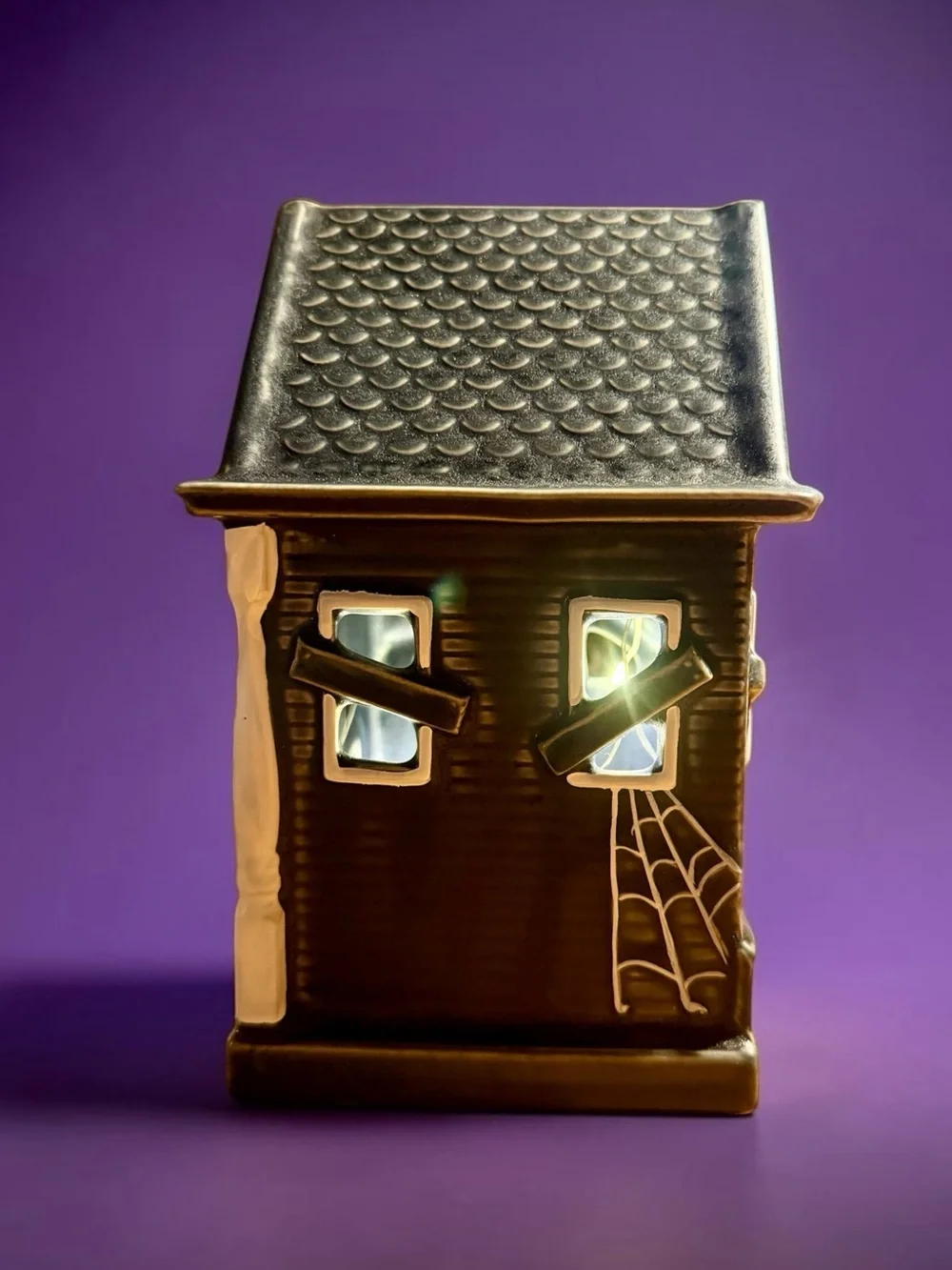 Pottery Barn Ceramic Haunted House ~ Small Version 🕷️